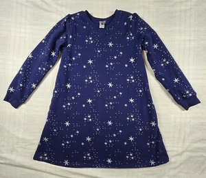 Hanna Andersson Girls Sweater Dress Navy Blue Silver Stars 150 US 12 NWOT - Picture 1 of 12