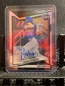 Jud Fabian 2022 Elite Extra Edition Prime Numbers Auto #179/195 - Orioles - Picture 1 of 2