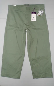 Women's Gloria Vanderbilt Shape Effect High-Rise Wide Leg Crop Pants Size 14 - Picture 1 of 9