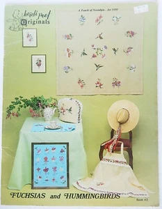 Artigianato - Punto ago punto croce mappato - fucsie e colibrì - poeta Heidi - Foto 1 di 4