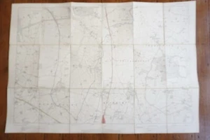 1924 Featherstone Bushbury Stanford Ordance Railway Linen Map - Picture 1 of 7