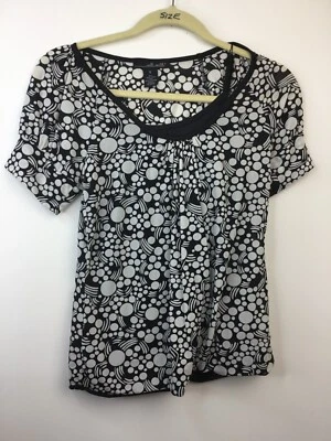 Bolso Willie Smith Mujer Pequeño Blanco y Negro Manga Corta Foto 1 de 4