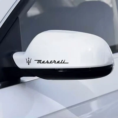8 PZ Adesivi Replica Decals Specchietti Compatibili per Maserati Specchi Auto 01 - Imagen 1 de 4