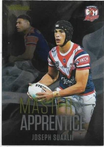 2022 Nrl Traders Master & Apprentice Black (MABK28) Joseph SUAALII Roosters - Picture 1 of 1