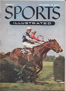 Sports Illustrated 1954 BELMONT PARK New York STEEPLECHASE Horse Racing NEWSTAND - Picture 1 of 4