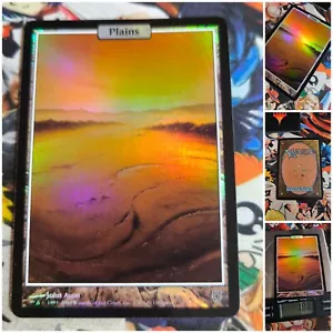 MTG Plains 🇬🇧 Foil Unhinged Art 2004 Land Karte Card White Deck Og John Avon - Bild 1 von 5