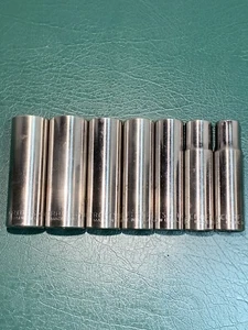 Craftsman | Deep Well Socket Set | 1/2" Drive | SAE | Inv. G2 Series | 7 pcs. - Picture 1 of 11