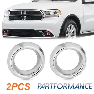 2PCS Fog Light Trim For 2014-2020 Dodge Durango Front Driver and Passenger Side - Picture 1 of 12