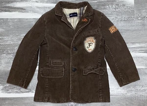 L.O.G.G By H&M Boys Kids Jacket Coat Blazer Corduroy Brown Jetside Flyers 1975 - Picture 1 of 10