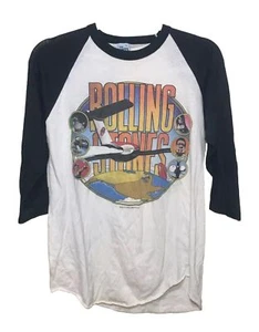 Vintage 1981 Rolling Stones Raglan 3/4 Tour Shirt - Sz Large - The Knits - Picture 1 of 5