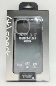 Speck Presidio Perfect-Clear Ombre Case for iPhone 12 & 12  Pro Clear Fade White - Picture 1 of 4