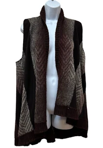 Anthropologie Sleeping on Snow Mezcla de Lana Mabli de Gran Tamaño Chaleco Suéter M/L NUEVO - Imagen 1 de 10