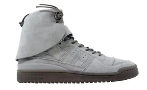 ADIDAS Forum Hi Moc Stone Grey Suede Casual Shoes Sneakers NEW Mens Sz 10 - Picture 1 of 9