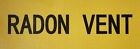 5 pièces - Marquage de tuyau - Évent radon (Autocollant, Jaune, 3X8) ref1020 