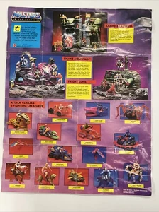 Vintage He-Man MOTU Poster Checkliste 1985 Actionfiguren & Fahrzeuge NEUWERTIG - Bild 1 von 4