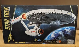 Mega Bloks Star Trek USS ENTERPRISE NCC-1701 Collectors Set Partially New(DPH83) - Picture 1 of 8