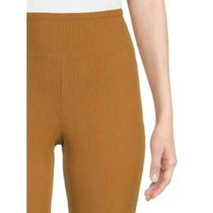 No Boundaries Jrs Brown Ribbed Flare Pants w Lettuce Edge Hem Size XXXL 21 NWT - Picture 1 of 4