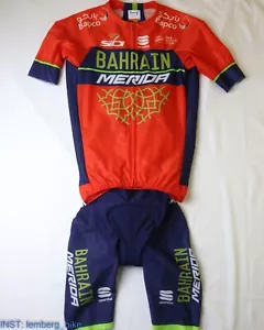 Sportful Bahrain - Merida - 2018 men cycling set bib shorts + jersey (S) #0066 - Picture 1 of 12