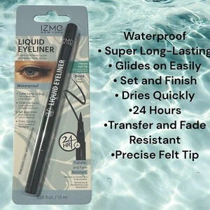 IZME NEW YORK flüssiger Eyeliner präzise Filzspitze schwarze Farbe 24 Stunden wasserdicht - Bild 1 von 3