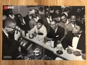 Great 1964 Mohammad Ali photo with Malcom X Print from 1994 - Picture 1 of 1