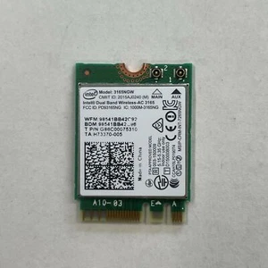 Genuine Intel Dual Band Wireless AC 3165 M.2 WiFi + Bluetooth 4.2 Card 3165NGW - Picture 1 of 2