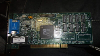 STB POWERGRAPH 32 S3 TRIO32 2MB PCI VIDEO GRAPHICS ADAPTER CARD - Image 1 of 4