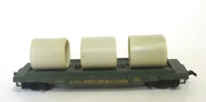 TYCO MANTUA TRAINS HO SCALE ( WESTERN MARYLAND #2475 FLAT CAR ) - Picture 1 of 6