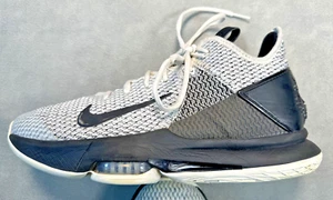 Nike Mens LeBron Witness 4 BV7427-101 White Black Basketball Sneakers Size 9 - Picture 1 of 8