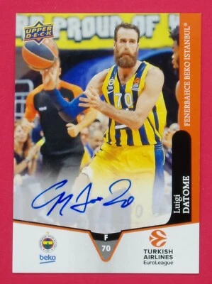 2017-18 Upper Deck Turkish Airlines Luigi Datome Euroleague #A-LD - Image 1 of 2