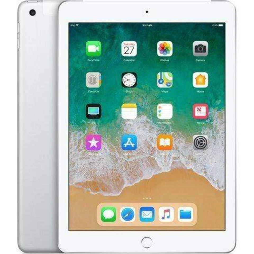 Apple IPAD 6gen 2018, Wifi + 4G, 128 Go, Argent Mr732ty/A (B) - Photo 1/1