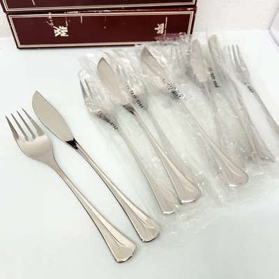 WMF Lausanne Cromargan Besteck Fischbesteck 12 tlg 6 Personen unbenutzt in Folie - Bild 1 von 4