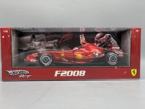 Modellini auto 1:18 Mattel Hot Wheels Ferrari F2008 Winner Spagna #1 Raikkonen IMBALLO ORIGINALE - Foto 1 di 13