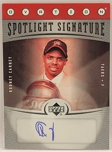 06-07 Upper Deck Ovation Spotlight Signature Rodney Carney Rookie Autograph - Picture 1 of 2