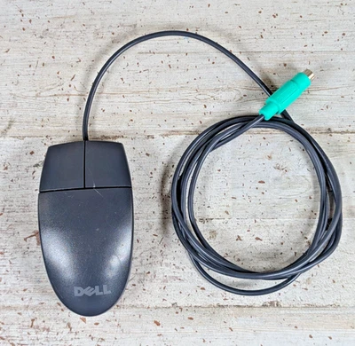 Dell Logitech M-S34 Roller Ball PS/2 Wired 2-Button Mouse - Tested Works - Image 1 of 4