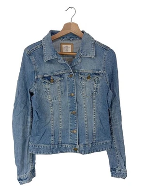 H&M L.O.G.G. Jeansjacke Damen Jacke Gr. DE 42 blau Casual-Look - Bild 1 von 4