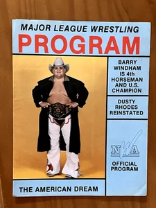 NWA Major League Wrestling Program Dusty Rhodes Barry Windham 1988 - Picture 1 of 5