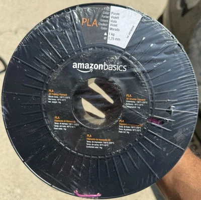 Filamento para impresora 3D Amazon Basics PLA ~ 1,75 mm ~ púrpura ~ carrete de 1 kg Foto 1 de 3
