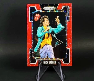 Mick Jagger 2025 Panini Prizm The Rolling Stones Live Aid 1985 Red Lazer Prizm - Bild 1 von 8
