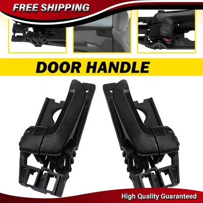 2X Manija de puerta interior lado conductor y pasajero negra para Kia Sportage 2005-2010 Foto 1 de 4