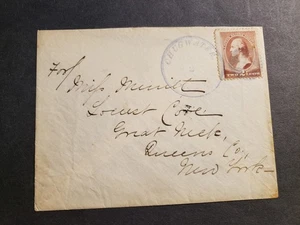 1880's CHUGWATER, WYOMING TERRITORY Postal History Cover to NY - Picture 1 of 2