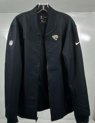 Nike Jacksonville Jaguars Jacket Men's M Black On Field Full Zip CW9233-010 - Image 1 of 4