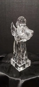 Mikasa 8" Lead Crystal Herald Collection Angelic Harp Angel Full Lead Germany - Picture 1 of 5
