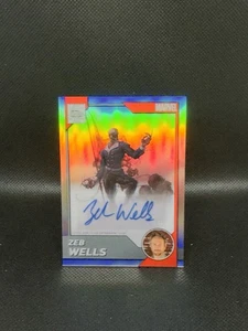 Rifrattore automatico Topps Chrome Marvel Comics Zeb Wells libro artista e scrittore 2025 - Foto 1 di 2