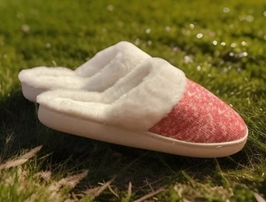 Avon Studio 1886 Space Dye Womens Cozy Slippers Sz M 7-8 Indoor/outdoor Pink NEW - Picture 1 of 10