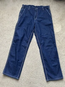 Salopette Carhartt uomo nuova con etichetta fit abbigliamento da lavoro falegname jeans taglia 36x32 - Foto 1 di 9