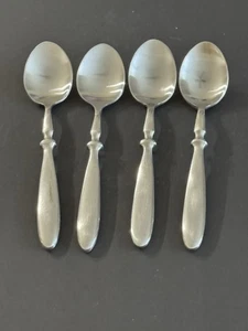 Hampton BISTRO Stainless Satin - Set of 4 Teaspoons 6 5/8" - Picture 1 of 3