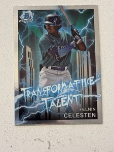 Felnin Celesten 2023 Bowman Chrome Draft Transformative Talent Tt-10 Mariners - Imagen 1 de 2