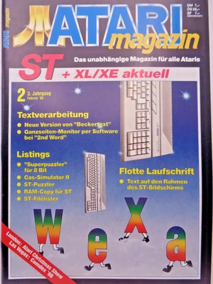 ATARI MAGAZIN ST + XL/XE AKTUELL - AUSGABE: 2/89 (RÄTZ-EBERLE - MAGAZIN) #2DE - Bild 1 von 4