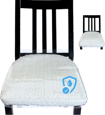 Evelots Fundas de Asiento de Silla de Comedor de Plástico Protector - Paquete de 2 Vinilo Transparente Deslizable Foto 1 de 4