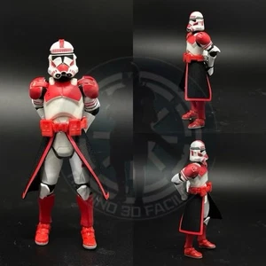 1:18 Custom ARC Trooper Black and Red Kama For Clone Trooper  3.75in - Picture 1 of 1